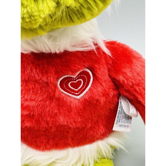 Aurora Grinch Santa Plush Stuffed Animal Toy 15 inch 15900 2018 Christmas - Picture 3 of 8
